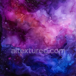 seamless Seamless 3D Alcohol Ink PBR Texture Featuring Deep Purple and Blue Fluid Swirls texture 8k free download PBR