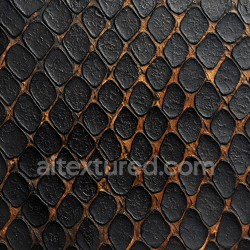 seamless Seamless 3D Reptilian Skin PBR Texture Featuring Dark Scales and Rough Organic Detail texture 8k free download PBR