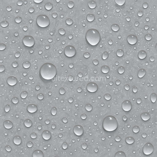 Seamless 3d texture pbr 8k water droplets on wet plastic surface