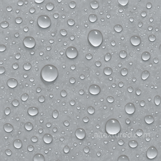Water Droplets On Wet Plastic Surface seamless Drops PBR texture