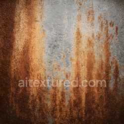 seamless Seamless 3D Rusted Metal PBR Texture Featuring Corrosion Streaks and Hole Patterns texture 8k free download PBR