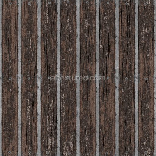 Archviz Floor Ground Metal Metallic Old Platform — Seamless PBR Texture