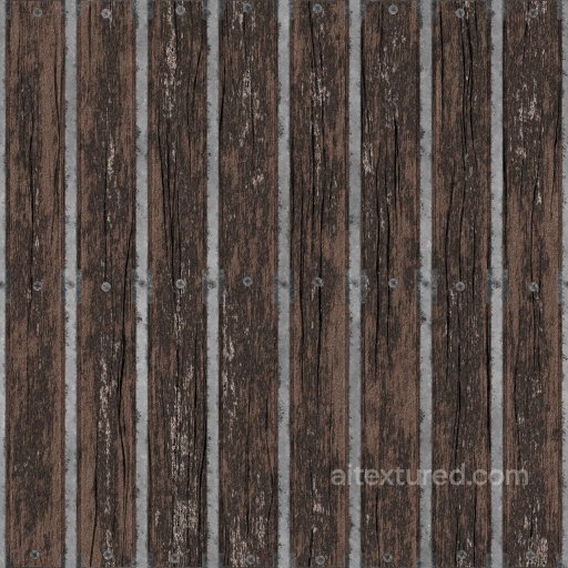 Archviz Floor Ground Metal Metallic Old Platform - Seamless PBR Texture seamless Wood PBR texture