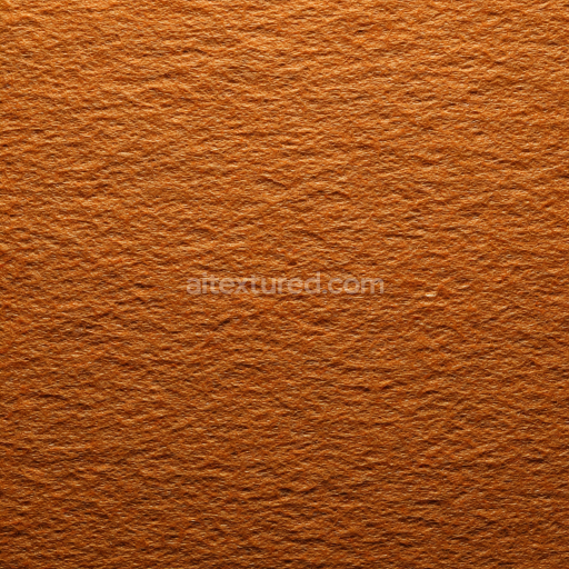 Seamless 3D Felt PBR Texture Featuring Dense Orange Wool Fibers with Soft Textile Grain