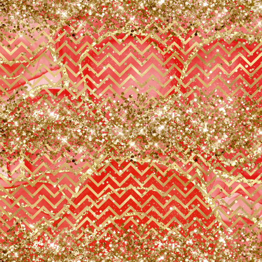 Seamless 3D PBR Glitter Fabric Texture Featuring Gold Chevron Pattern