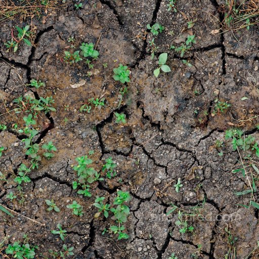 High-Quality Seamless Dirt PBR Texture seamless Ground surface PBR texture