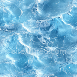 seamless Seamless 3D Water PBR Texture Featuring Dynamic Blue Waves and Foam Details texture 8k free download PBR