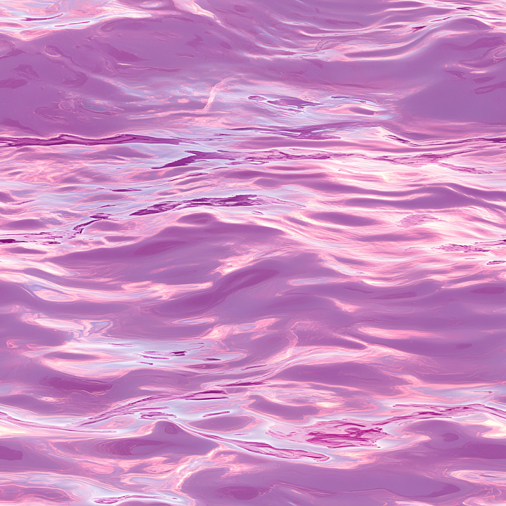 Stylized Pink Water Surface with Soft Wave Patterns seamless PBR texture preview