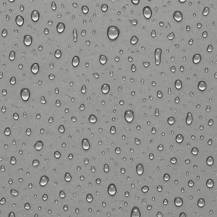 Realistic Raindrop seamless PBR texture preview