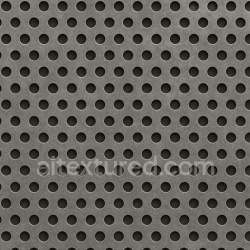 seamless Perforated Metal Sheet Round Holes texture 1024x1024 free download PBR