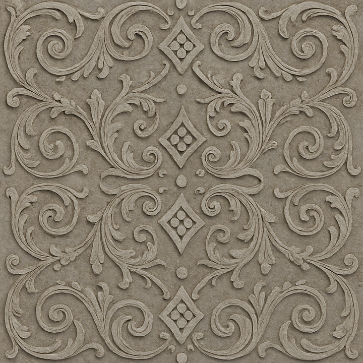 Ornate Reinforced Concrete seamless PBR texture preview