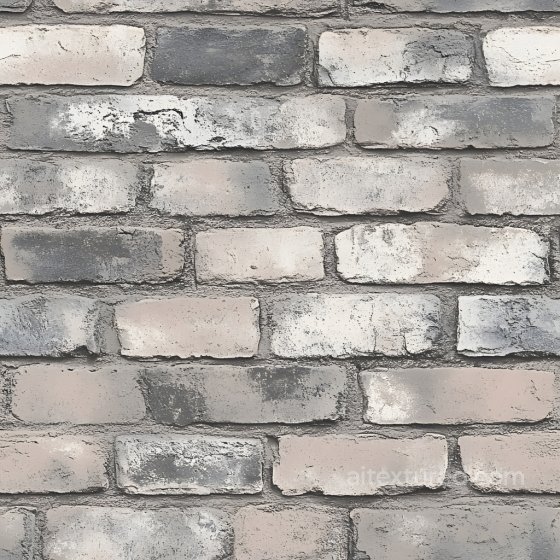 Cracked & Chipped Weathered White Brick Wall Seamless Texture Brick texture preview