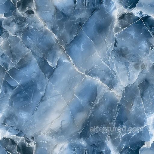 Blue de Savoie Marble PBR Texture with Natural Veins seamless Marble PBR texture