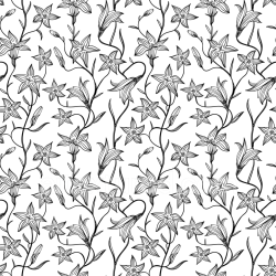 seamless Seamless 3D PBR Black and White Floral Pattern Fabric Texture texture 8k free download PBR