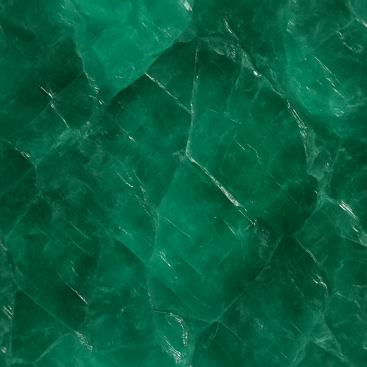 Emerald Raw Crystal With Cleavage Planes And Diffuse Translucency Effec… seamless PBR texture preview