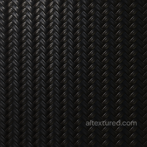 Carbon Filament Strands With Carbon Glossy Finish For PBR 8K Realistic Renders texture preview