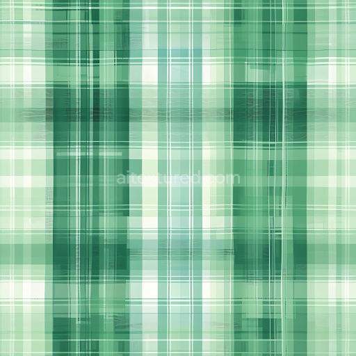 Seamless Green Plaid Patterned 3D Metal PBR Texture