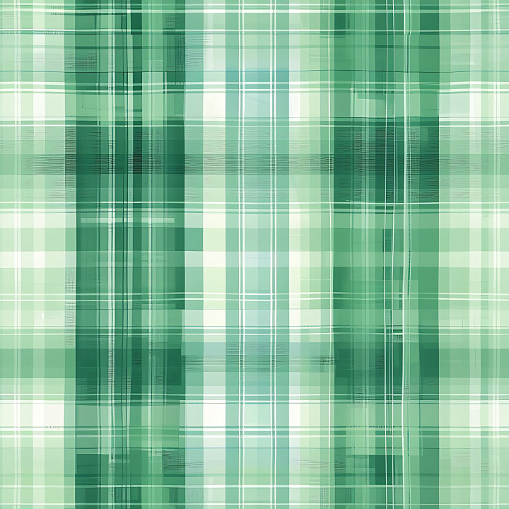 Green Plaid Fabric with Soft Gradient Lines seamless PBR texture preview
