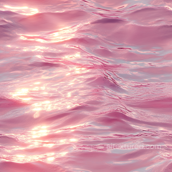 Pink Stylized Water Surface Seamless Texture with Soft Waves Water texture preview