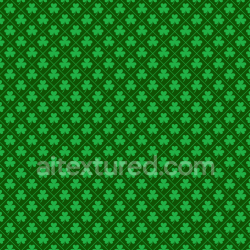 seamless Seamless 3D PBR Texture with Green Shamrock Pattern and Diamond Grid texture 8k free download PBR