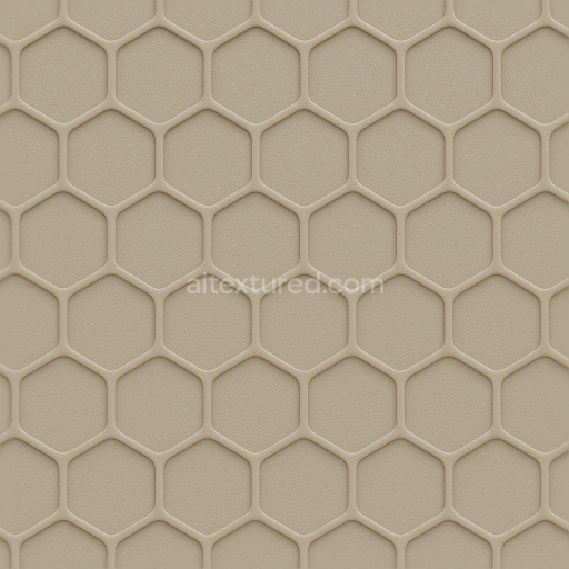 Seamless 3d texture pbr 8k honeycomb pattern furniture plastic surface with neutral tones