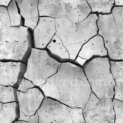 seamless Seamless 3D cracked concrete PBR texture with deep fissures and chiseled surface texture 8k free download PBR
