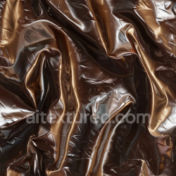 seamless Seamless 3D PBR Texture of Glossy Wrinkled Brown Leather with Natural Creases texture 8k free download PBR