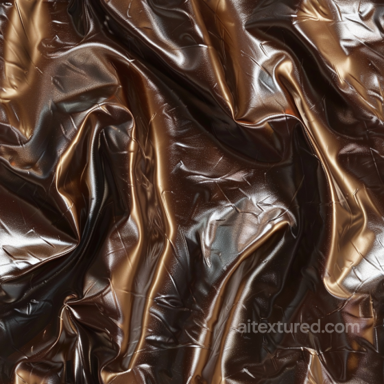 Glossy Wrinkled Brown Leather Seamless Texture with Natural Creases Leather texture preview