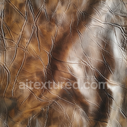 seamless Seamless 3D PBR Cracked Brown Leather Texture with Detailed Wrinkles and Weathered Finish texture 8k free download PBR