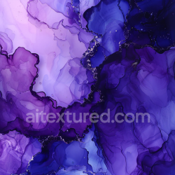 seamless Seamless 3D Alcohol Ink PBR Texture with Violet and Purple Fluid Swirls texture 8k free download PBR