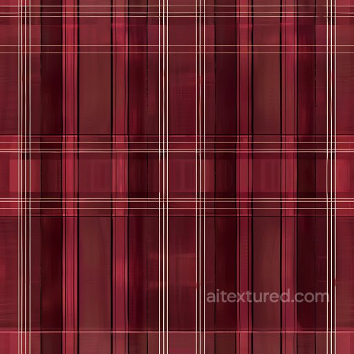 Seamless 3D PBR Red Metal Plaid Texture with Linear Panel Pattern texture preview