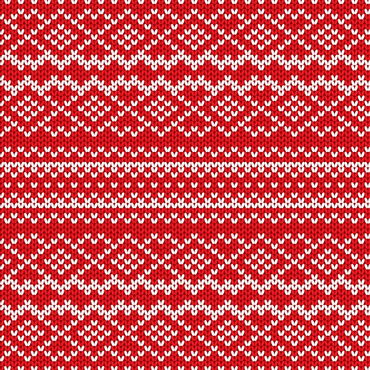 All Christmas Digital paper of Red and White Knitted Christmas Pattern seamless PBR texture preview