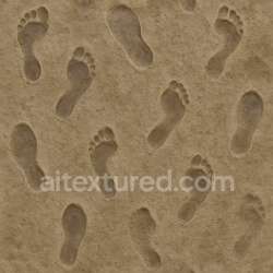 seamless Seamless 8k PBR 3d Texture of Wet Muddy Footprints Surface texture 8k free download PBR