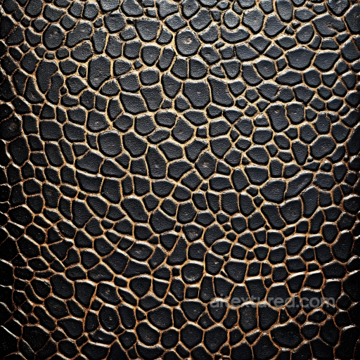Of Black Reptile Skin With Intricate Scale Creases seamless Skin PBR texture