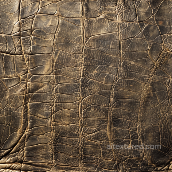Aged Distressed Brown Leather Seamless Texture with Deep Wrinkles Leather texture preview