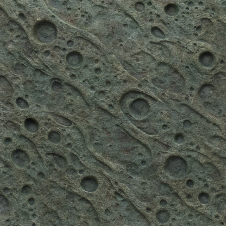 Worn Alien Surface seamless PBR texture preview
