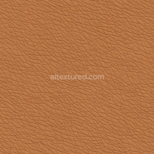 Seamless 3D PBR Tan Crinkled Leather Texture with Fine Wrinkles and Matte Finish