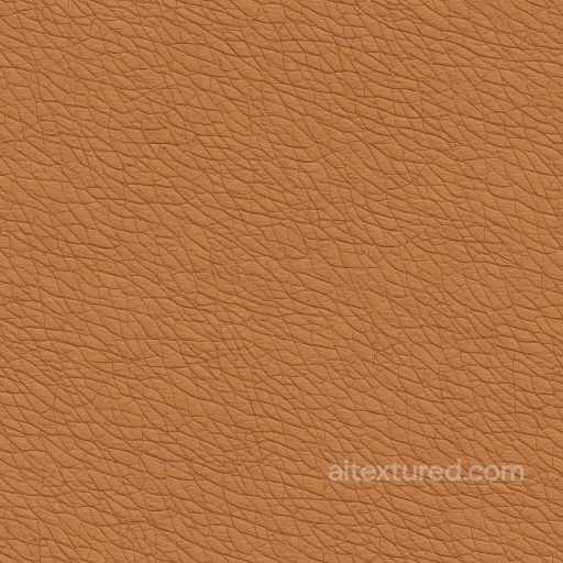 Tan Crinkled Leather Texture with Fine Wrinkles and Matte Finish seamless Leather PBR texture