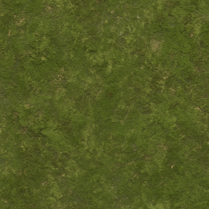 Worn Green Moss seamless PBR texture preview