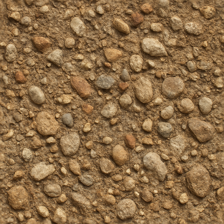 Conglomerate Rustic Rough Natural Stone Surface seamless PBR texture preview