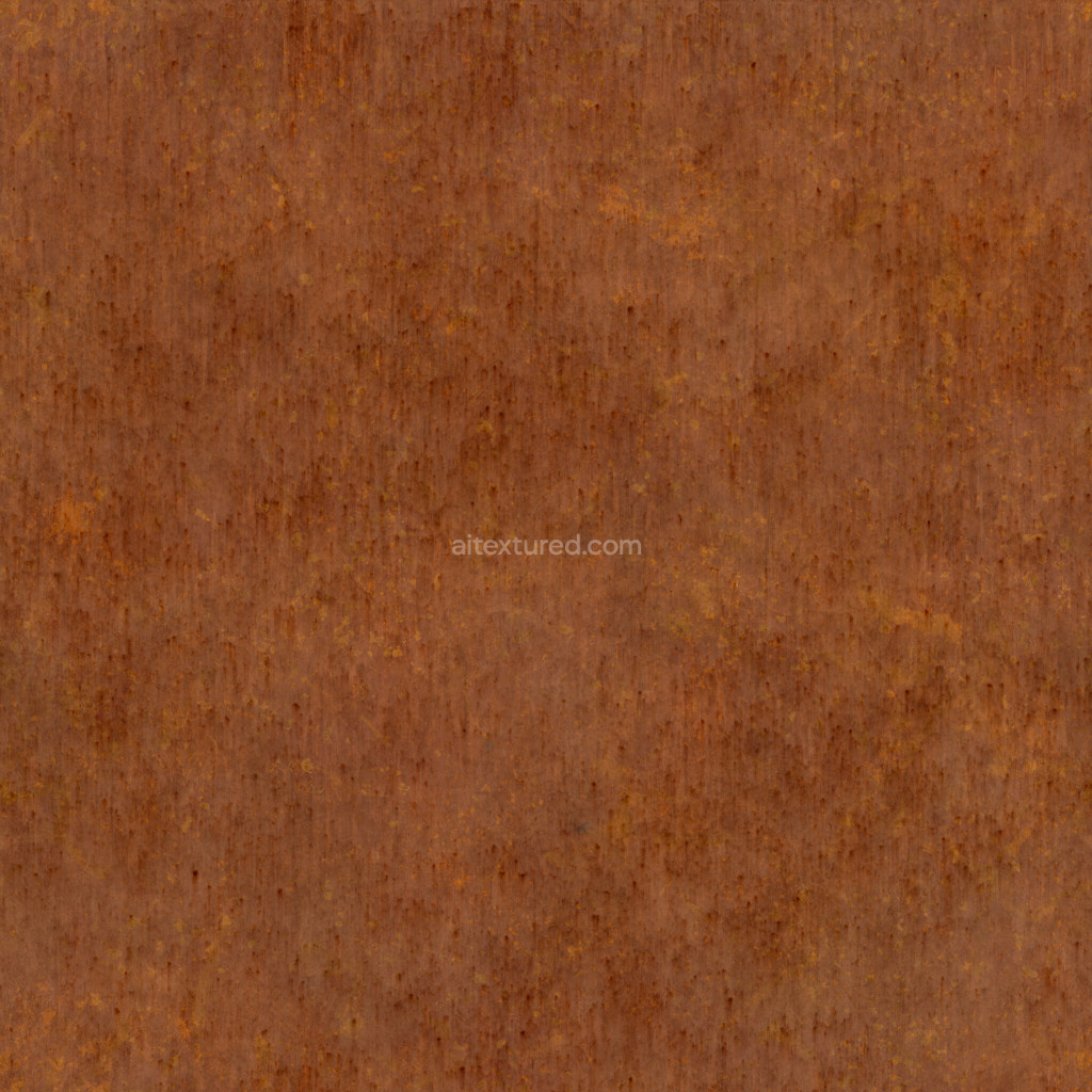 Seamless rust texture with detailed color and surface