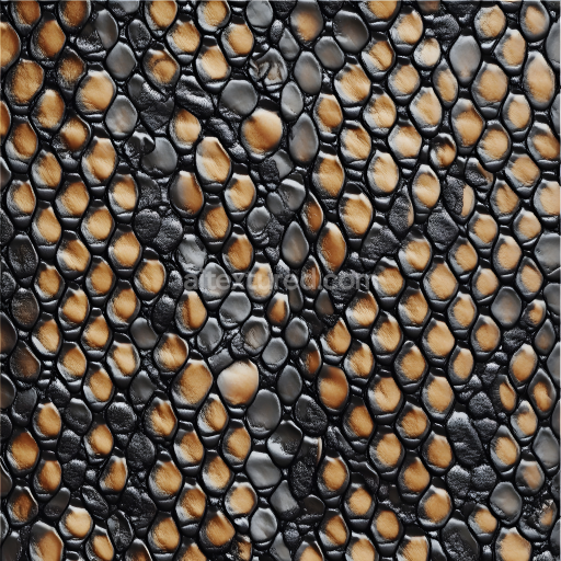 Seamless 3D PBR Skin Texture Featuring Rough, Reptilian Scale Patterns with Detailed Surface Microstructure