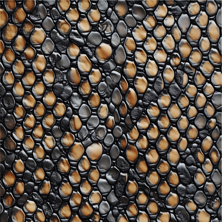 Skin Featuring Rough, Reptilian Scale Patterns with Detailed Surface Mi… seamless PBR texture preview