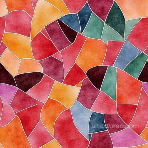 Mosaic Texture with Vibrant Abstract Stone Tiles Mosaic texture preview