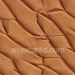 seamless Seamless 3D PBR Wrinkled Tan Leather Texture with Detailed Grain and Folds texture 8k free download PBR