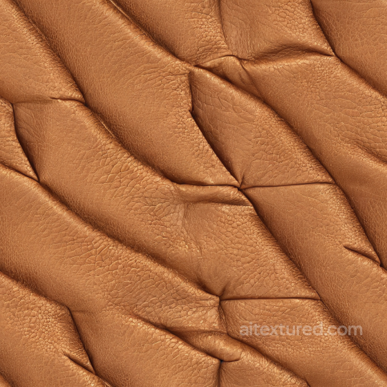 Wrinkled Tan Leather Texture with Detailed Grain and Folds Leather texture preview