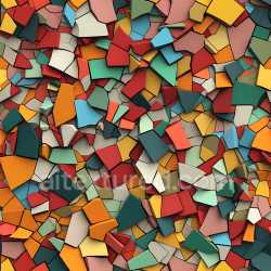 seamless Seamless 3D Cracked & Holes PBR Texture Featuring Vibrant Shattered Ceramic Pieces texture 8k free download PBR