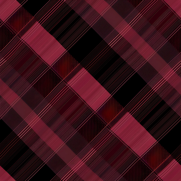 Metal Featuring Red Plaid Pattern with Fine Linear Details seamless PBR texture preview
