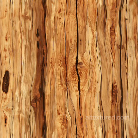 Honey-Colored Knotted Wood Planks Seamless Texture with Distinct Grain Wood texture preview
