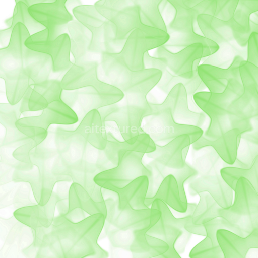 Seamless 3D PBR Watercolor Texture with Translucent Green Abstract Shapes